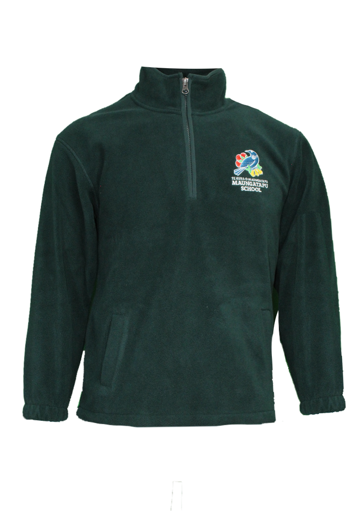 Maungatapu School Half Zip Polar Fleece Forest